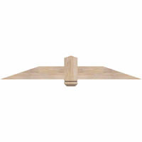 60"W x 10"H x 3 1/2"D x 5 1/2"F, 04/12 Pitch, Eugene Smooth Timber Gable Bracket, Douglas Fir