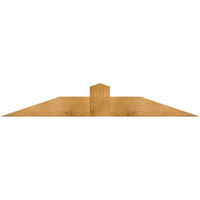 60"W x 10"H x 04"D x 6"F, 04/12 Pitch, Portland Rough Sawn Timber Gable Bracket, Western Red Cedar