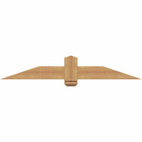 60"W x 10"H x 3 1/2"D x 5 1/2"F, 04/12 Pitch, Eugene Smooth Timber Gable Bracket, Western Red Cedar