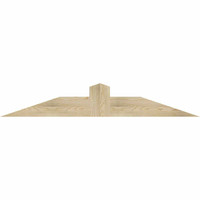 60"W x 10"H x 04"D x 6"F, 04/12 Pitch, Portland Rough Sawn Timber Gable Bracket, Douglas Fir