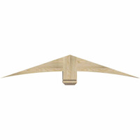 60"W x 10"H x 06"D x 6"F, 04/12 Pitch, Bellingham Rough Sawn Timber Gable Bracket, Douglas Fir