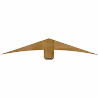 60"W x 10"H x 06"D x 6"F, 04/12 Pitch, Bellingham Rough Sawn Timber Gable Bracket, Western Red Cedar