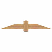60"W x 10"H x 5 1/2"D x 5 1/2"F, 04/12 Pitch, Eugene Smooth Timber Gable Bracket, Western Red Cedar