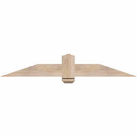 60"W x 10"H x 5 1/2"D x 5 1/2"F, 04/12 Pitch, Eugene Smooth Timber Gable Bracket, Douglas Fir