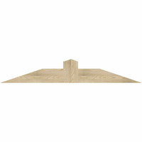 60"W x 10"H x 06"D x 6"F, 04/12 Pitch, Portland Rough Sawn Timber Gable Bracket, Douglas Fir