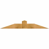 60"W x 10"H x 06"D x 6"F, 04/12 Pitch, Portland Rough Sawn Timber Gable Bracket, Western Red Cedar