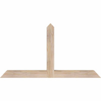 48"W x 26"H x 3 1/2"D x 3 1/2"F, 13/12 Pitch, Portland Smooth Timber Gable Bracket, Douglas Fir