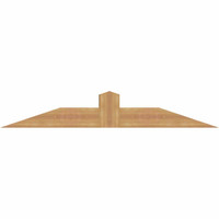 60"W x 10"H x 5 1/2"D x 5 1/2"F, 04/12 Pitch, Portland Smooth Timber Gable Bracket, Western Red Cedar