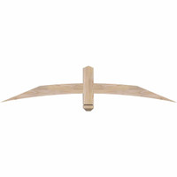 60"W x 12"H x 3 1/2"D x 3 1/2"F, 05/12 Pitch, Bellingham Smooth Timber Gable Bracket, Douglas Fir