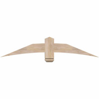 60"W x 12"H x 3 1/2"D x 5 1/2"F, 05/12 Pitch, Bellingham Smooth Timber Gable Bracket, Douglas Fir