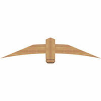 60"W x 12"H x 3 1/2"D x 5 1/2"F, 05/12 Pitch, Bellingham Smooth Timber Gable Bracket, Western Red Cedar