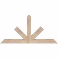 48"W x 24"H x 3 1/2"D x 3 1/2"F, 12/12 Pitch, Saratoga Smooth Timber Gable Bracket, Douglas Fir