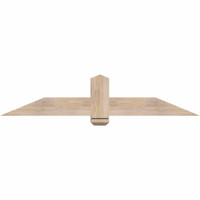 60"W x 12"H x 3 1/2"D x 5 1/2"F, 05/12 Pitch, Eugene Smooth Timber Gable Bracket, Douglas Fir