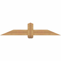 60"W x 12"H x 3 1/2"D x 5 1/2"F, 05/12 Pitch, Eugene Smooth Timber Gable Bracket, Western Red Cedar