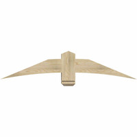 60"W x 12"H x 06"D x 6"F, 05/12 Pitch, Bellingham Rough Sawn Timber Gable Bracket, Douglas Fir