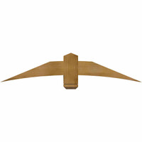 60"W x 12"H x 06"D x 6"F, 05/12 Pitch, Bellingham Rough Sawn Timber Gable Bracket, Western Red Cedar