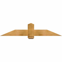 60"W x 12"H x 06"D x 6"F, 05/12 Pitch, Eugene Rough Sawn Timber Gable Bracket, Western Red Cedar