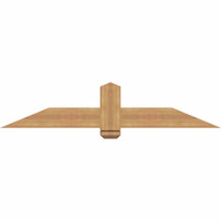 60"W x 12"H x 5 1/2"D x 5 1/2"F, 05/12 Pitch, Eugene Smooth Timber Gable Bracket, Western Red Cedar