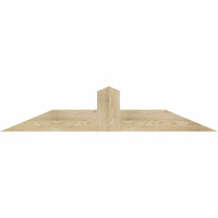 60"W x 12"H x 06"D x 6"F, 05/12 Pitch, Portland Rough Sawn Timber Gable Bracket, Douglas Fir