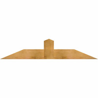 60"W x 12"H x 06"D x 6"F, 05/12 Pitch, Portland Rough Sawn Timber Gable Bracket, Western Red Cedar