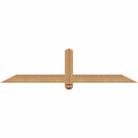 60"W x 15"H x 3 1/2"D x 3 1/2"F, 06/12 Pitch, Eugene Smooth Timber Gable Bracket, Western Red Cedar