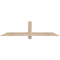 60"W x 15"H x 3 1/2"D x 3 1/2"F, 06/12 Pitch, Eugene Smooth Timber Gable Bracket, Douglas Fir