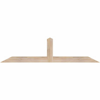 60"W x 15"H x 3 1/2"D x 3 1/2"F, 06/12 Pitch, Portland Smooth Timber Gable Bracket, Douglas Fir