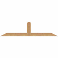 60"W x 15"H x 3 1/2"D x 3 1/2"F, 06/12 Pitch, Portland Smooth Timber Gable Bracket, Western Red Cedar