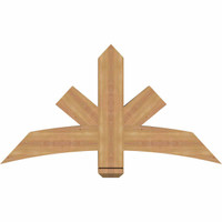48"W x 26"H x 5 1/2"D x 5 1/2"F, 13/12 Pitch, Alberta Smooth Timber Gable Bracket, Western Red Cedar