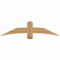 60"W x 15"H x 3 1/2"D x 5 1/2"F, 06/12 Pitch, Bellingham Smooth Timber Gable Bracket, Western Red Cedar