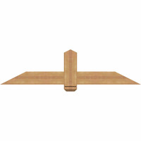 60"W x 15"H x 3 1/2"D x 5 1/2"F, 06/12 Pitch, Eugene Smooth Timber Gable Bracket, Western Red Cedar