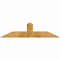 60"W x 15"H x 04"D x 6"F, 06/12 Pitch, Portland Rough Sawn Timber Gable Bracket, Western Red Cedar