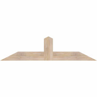 60"W x 15"H x 3 1/2"D x 5 1/2"F, 06/12 Pitch, Portland Smooth Timber Gable Bracket, Douglas Fir