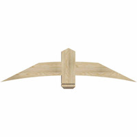60"W x 15"H x 06"D x 6"F, 06/12 Pitch, Bellingham Rough Sawn Timber Gable Bracket, Douglas Fir