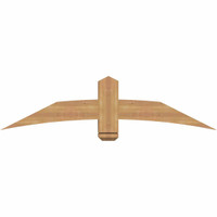 60"W x 15"H x 5 1/2"D x 5 1/2"F, 06/12 Pitch, Bellingham Smooth Timber Gable Bracket, Western Red Cedar