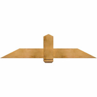 60"W x 15"H x 06"D x 6"F, 06/12 Pitch, Eugene Rough Sawn Timber Gable Bracket, Western Red Cedar