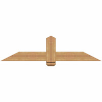60"W x 15"H x 5 1/2"D x 5 1/2"F, 06/12 Pitch, Eugene Smooth Timber Gable Bracket, Western Red Cedar