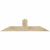 60"W x 15"H x 06"D x 6"F, 06/12 Pitch, Portland Rough Sawn Timber Gable Bracket, Douglas Fir