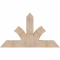 48"W x 28"H x 5 1/2"D x 5 1/2"F, 14/12 Pitch, Richland Smooth Timber Gable Bracket, Douglas Fir