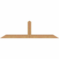 60"W x 17"H x 3 1/2"D x 3 1/2"F, 07/12 Pitch, Portland Smooth Timber Gable Bracket, Western Red Cedar
