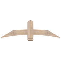 60"W x 17"H x 3 1/2"D x 5 1/2"F, 07/12 Pitch, Bellingham Smooth Timber Gable Bracket, Douglas Fir