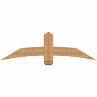 60"W x 17"H x 3 1/2"D x 5 1/2"F, 07/12 Pitch, Bellingham Smooth Timber Gable Bracket, Western Red Cedar