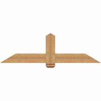 60"W x 17"H x 3 1/2"D x 5 1/2"F, 07/12 Pitch, Eugene Smooth Timber Gable Bracket, Western Red Cedar
