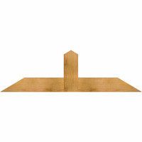 60"W x 17"H x 04"D x 6"F, 07/12 Pitch, Portland Rough Sawn Timber Gable Bracket, Western Red Cedar