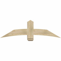 60"W x 17"H x 06"D x 6"F, 07/12 Pitch, Bellingham Rough Sawn Timber Gable Bracket, Douglas Fir