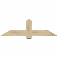 60"W x 17"H x 06"D x 6"F, 07/12 Pitch, Eugene Rough Sawn Timber Gable Bracket, Douglas Fir