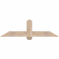 60"W x 17"H x 5 1/2"D x 5 1/2"F, 07/12 Pitch, Eugene Smooth Timber Gable Bracket, Douglas Fir