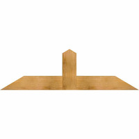 60"W x 17"H x 06"D x 6"F, 07/12 Pitch, Portland Rough Sawn Timber Gable Bracket, Western Red Cedar
