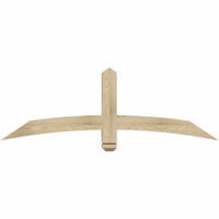 60"W x 20"H x 04"D x 4"F, 08/12 Pitch, Bellingham Rough Sawn Timber Gable Bracket, Douglas Fir