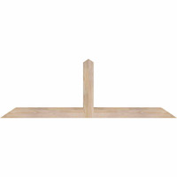 60"W x 20"H x 3 1/2"D x 3 1/2"F, 08/12 Pitch, Portland Smooth Timber Gable Bracket, Douglas Fir